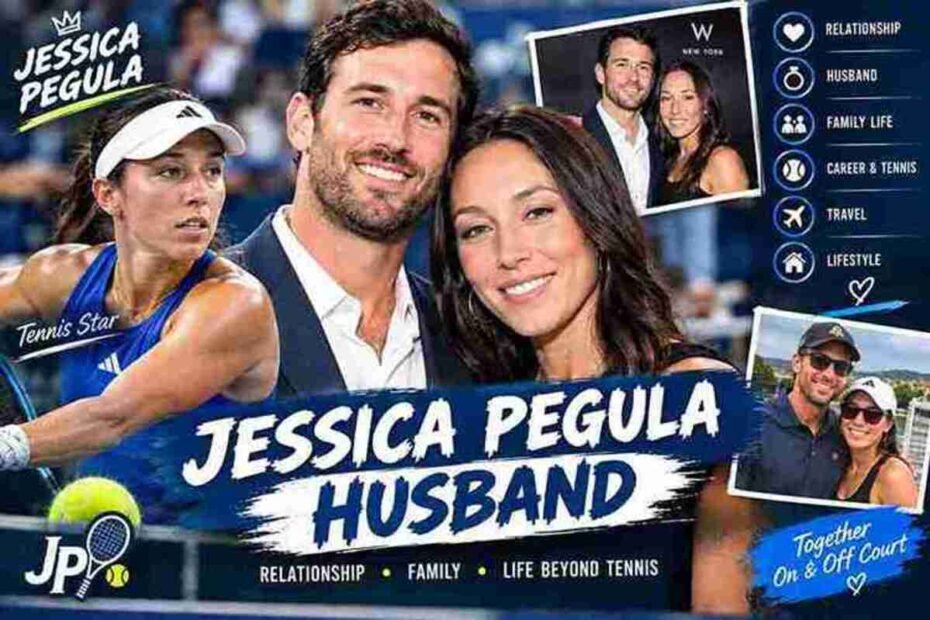 Jessica Pegula and husband Taylor Gahagen relationship and personal life feature graphic