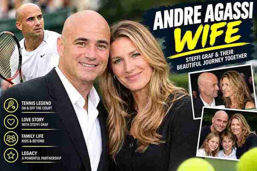 Andre Agassi and his wife Steffi Graf together in a tennis feature image